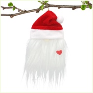 Gnome Santa Cloth Doll Fun Long Beard Decor with Santa Hat Christmas Faceless Gnome Ornaments for Wi