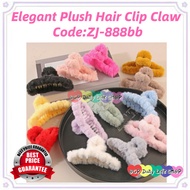 Elegant Plush Hair Clip Claw Korean Style Fashion Big Hair Clamp Women's Hair Accessories ZJ-888bb