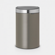 brabantia - 比利時製 40L 平背彈蓋垃圾桶 (深灰) H72.7 x L30.2 x W43.5cm 114885 廚房 | 廁所 | 辦公室 垃圾桶