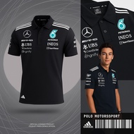 Polo shirt MERCEDES AMG F1 2025 | Newest COOL men's polo shirt | F1 2025 team shirt, black