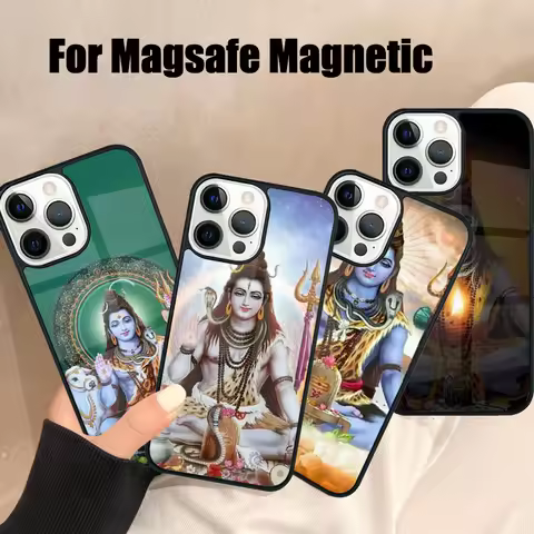 Lord Shiva Hindu God Buddha India Magsafe Phone Case For iPhone 17 Air 16e 15 14 13 12 11 Pro Max Pl
