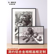 Narrow Edge Aluminum Alloy Picture Frame Outer Frame a3 Puzzle Poster Empty Frame 4k8 Open Sketch Ph