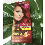 ครูเซ็ท A915 สีแดงสด สีผม สีย้อมผม เปลี่ยนฮิตมาก สีแฟชั่น CRUSET A915 RICHY RED HAIR COLOR CREAM