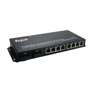Wanglink Gigabit POE ethernet switch 48V power supply Fiber switch 1000M 8port+2 fiber port slot eth