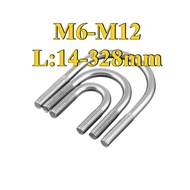 304 Stainless Steel U-Shaped Bolt M6/M8/M10/M12 * L14-328mm [FGH-DM] (Y18)