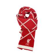 Khăn Choàng Dệt Kim Liverpool Club Red Diamond Pattern Đa Năng Thời Trang Mùa Thu Đông Cho Nam Và Nữ