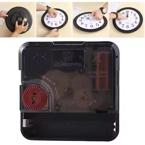 Clock Parts Quartz Movement Clock Movement Silent Noiseless Clock Mechanism Screw in Type DIY Watch