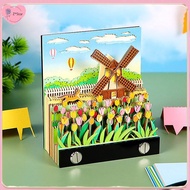 【Z*Star】 3D Calendar 2026 Unique Paper Sculpture Sticks,3D Notepad And Clock Art Desktop Calendar,20