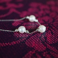 Akoya 珍珠 10KWG 手鍊/滑珠調整