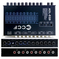 CCF 9-Band Car Equalizer Pre amplifier Audio Kereta EQ Stereo Equalization Tuning AUX CD input suppo