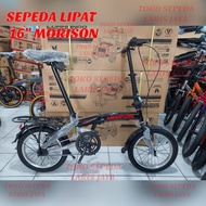 READY Sepeda lipat ukuran 16 inch morison sepeda lipat 16 morison