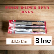 PISAU DAPUR 8INC GAGANG KAYU TEYA BAYA G1084