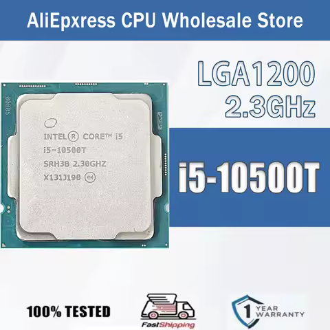 Intel Core i5-10500T 6 Core 12 Thread 2.3GHz 35W 12MB Cache 14nm Comet Lake-S DDR4-2666 MHz SRJ49 LG