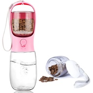 WaterBottlewithFoodContainer,PortableLeakProofWaterDispenserforWalkingHikingTravel,PuppyEssentialsAc