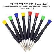 Screwdriver Slotted / Philips / Y Shape / 5 Point Star / T2 / T3 / T4 / T5 / T6 Torx Hexagon 6 Point