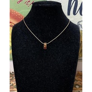 AGATHA brand 3-color crystal pendant necklace (40cm) selected from Japan