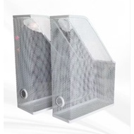 (Used) IKEA Magazine Box Document File Holder (Silver)