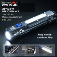 WARSUN SQ03 Outdoor 2000Lm Flashlight 18650 Lithium Type C Rechargeable COB Magnetic Tail by Bushcra
