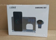 ITFIT by Samsung C&amp;T 3-IN-1 Multifunction Wireless Charger Special Edition (with 30W Travel Adaptor), ITFITPW06SP, 三合一多功能無線充電板(特別版)，Compatible with Galaxy Phone, Buds, Watch，100% Brand new!