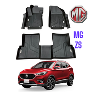 MG ZS: Thảm lót sàn MAXXCAR nhựa TPE NGUYÊN SINH đúc 5D tràn viền cho xe MG ZS 2022+ + Rối logo