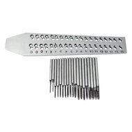 Oriental Metalworking~Tapping Device Screw Plate 19 Taps I2