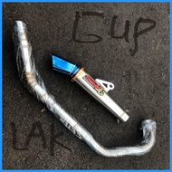 ☃ ❤️ ✾ Daeng sai4 Conical open specs Exhaust pipe for Raider 150rb/fi Tmx 125/155 Rusi tc,skygo, Ba