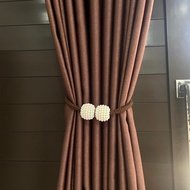 Premium Embossed Fiber Blackout Curtains, Special 9 Waves, No Joints