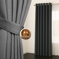 Gorden Blackout Polos Premium Original Varian 6 Warna Abu Tua Coklat Ping Moca