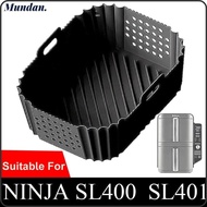 MUNDAN Air Fryer Tray, Washable Reusable Baking Tray, High Quality Silicone Perforated Non-Stick Sil