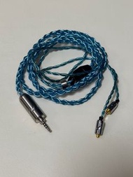 Hansound 漢聲 Muse ll mmcx 2.5mm 升級線 藍色編織耳機線