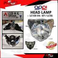 APPI HEAD LAMP LC135 V4 - V7  / LC135 5S HEADLIGHT LAMPU DEPAN CLEAR SMOKE YAMAHA BULB LED BULB