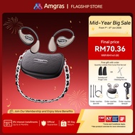 Amgras LuxeBuds Bag Bluetooth Earphone Open Wireless Earbuds Low Latency Bluetooth 5.4 IPX5