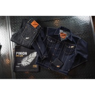 PINION DENIM WHITE GOLD 2025 22oz NEW COLLECTION Japanese Slub one way 22oz Fabric Red Edge Slim Str