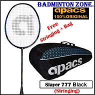 Apacs Slayer 777 (Black) FOC Stringing + Bag Ap 2601 (1pcs) Badminton Racket