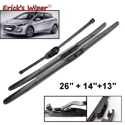 Erick's Wiper Front & Rear Wiper Blades Set For Hyundai I30 GD Elantra GT 2012 - 2017 Windshield Win