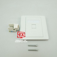 FACEPLATE RJ45 FACE PLATE RJ 45 LAN SOCKET/ MODULAR/
