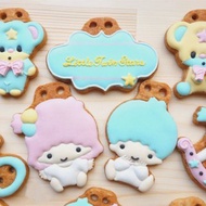 【Pinkoi x Sanrio】正版/kikilala雙子星/收涎餅乾/經典款/客製