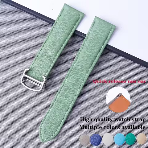 High quality sheepskin strap suitable for Cartier men's and women's genuine leather Tank Must London