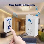 32 Tune Songs Wireless Remote Control  LED Wireless Chime Door Bell Doorbell