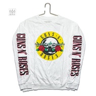 GUNS N ROSES Guns&Roses Round Neck Hoodie Hoodie Men's and Women's Street Style   3.3