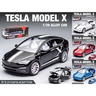 124 模型車 特斯拉 MODEL X 汽車模型 仿真合金車模 金屬汽車模型 擺件 禮物 鷗翼車門