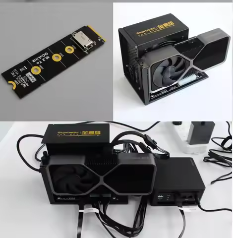 For M.2 NVMe To SFF8612 Oculink EGPu Adapter Card F9G-BK7PCle 4.0x4 64Gbps OCuLink Laptop External G