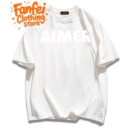 (24 Hours Delivery)Fanfei Cotton 1 "AIMER" Korean Version Of The Letter Printing Loose Men And Women