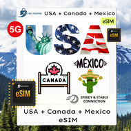 【eSIM 】Mexico & USA/Canada eSIM (3GB - 15GB) GOGO ROAMING Travel eSIM