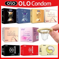【OLO】001Hyaluronic Condom Ultra-Thin Long-Lasting Feeling Hot Sensation Smooth&Moist Intimate Safety