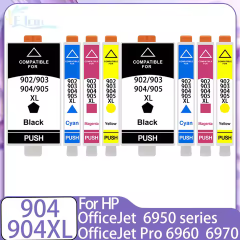 904 904XL Ink Cartridge For HP 904XL 904 HP904 Ink Cartridge Compatible For HP Officejet 6950 Office