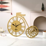 【OPUS東齊金工】童年時光-三輪車桌鐘(古銅金)/復古造型/座鐘