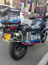 สติกเกอร์สะท้อนแสงกันน้ำสำหรับกล่องด้านข้างและกล่องท้ายรถจักรยานยนต์ GS1200 1250 3 ชั้น ป้ายตกแต่งด้