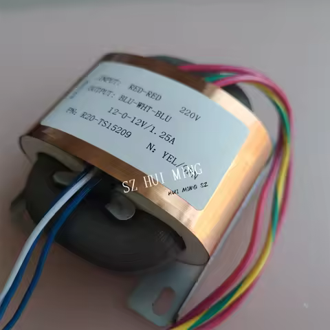 R Core Transformer 20W Dual 12V R20 Transformers Converter 220V To 12V-0-12V 1.25A Copper Shield DAC