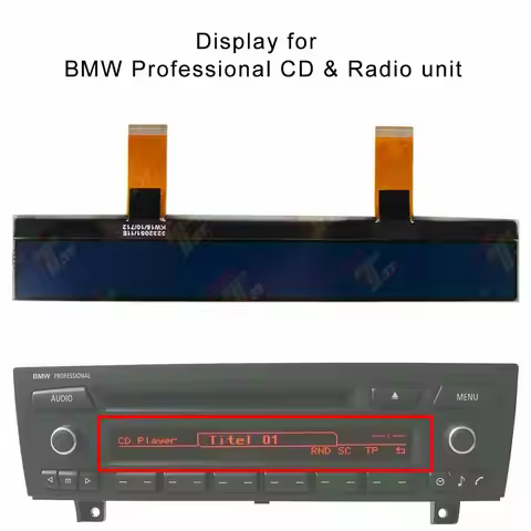 Display for BMW E90 E91 E92, Mini Cooper Professional CD Radio Unit